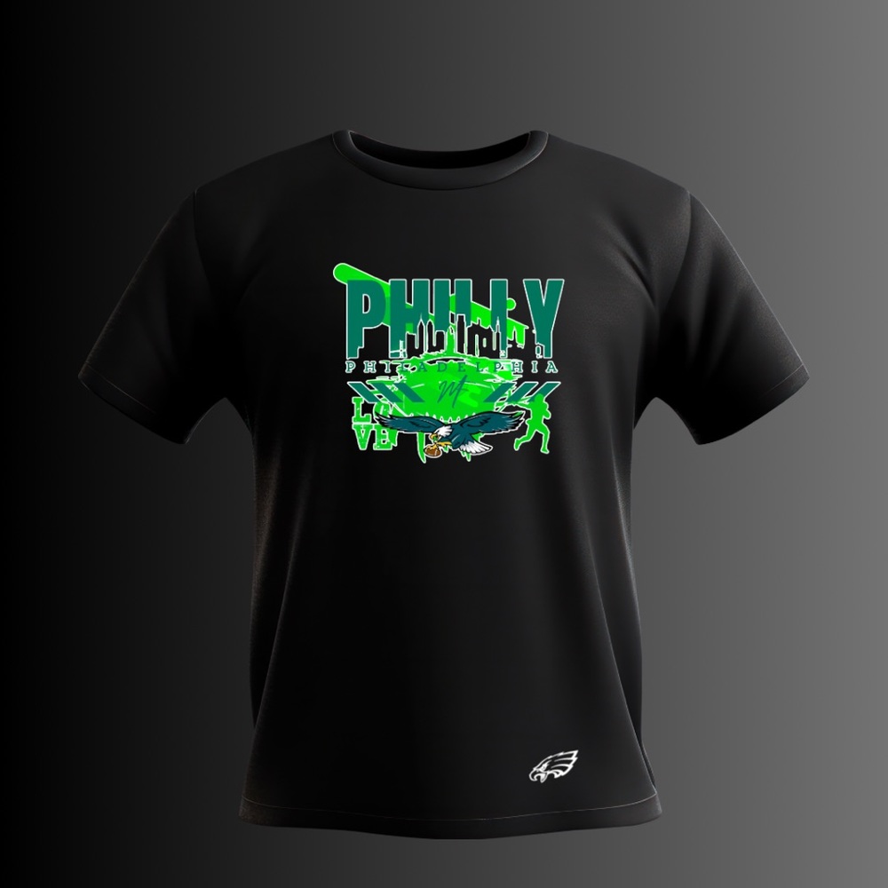 Mast3r Fashion Black Philly sports tee